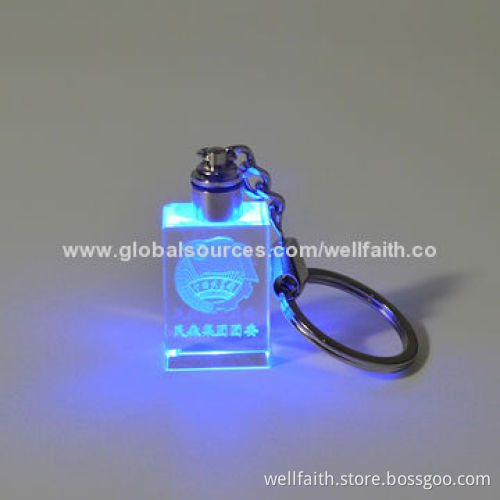 Business promotion gifts LED glow keychainNew